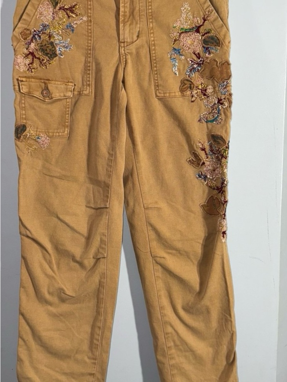Anthropologie The Wanderer Rust-Tan High-Waist Utility Pants - Picture 5 of 9
